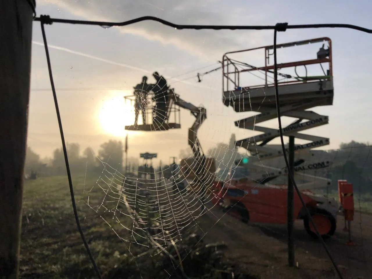 Amanecer sobre Mallorca desde una localización de rodaje